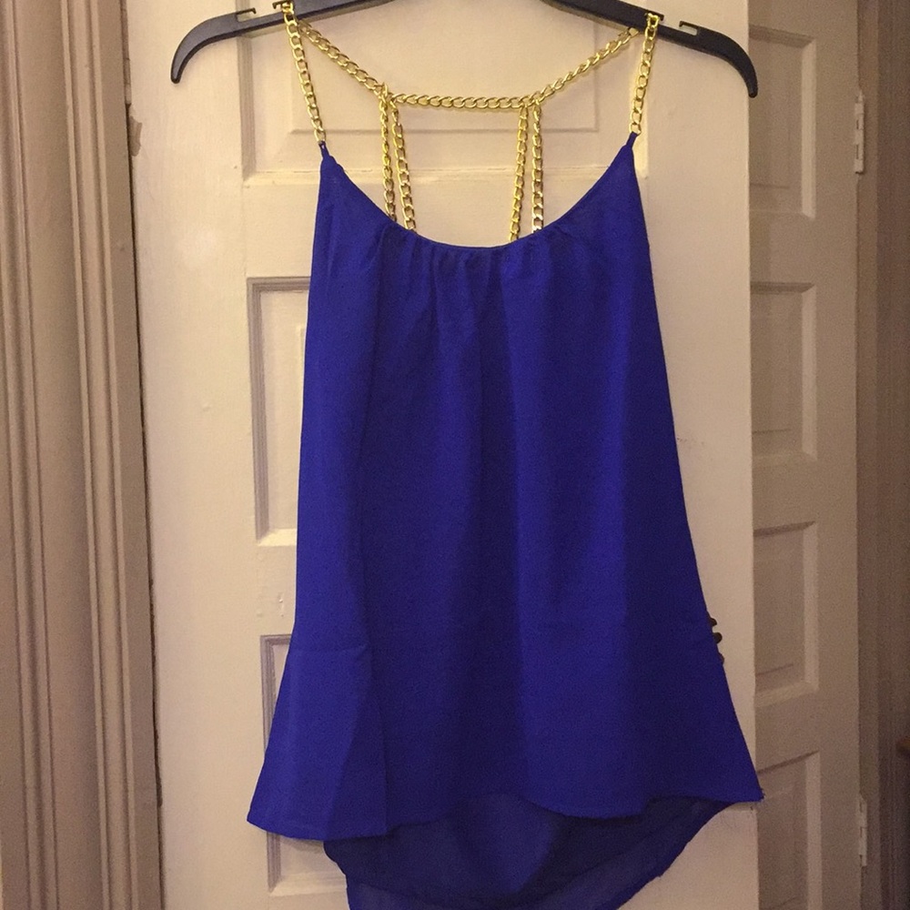 Royal Blue Chain Top